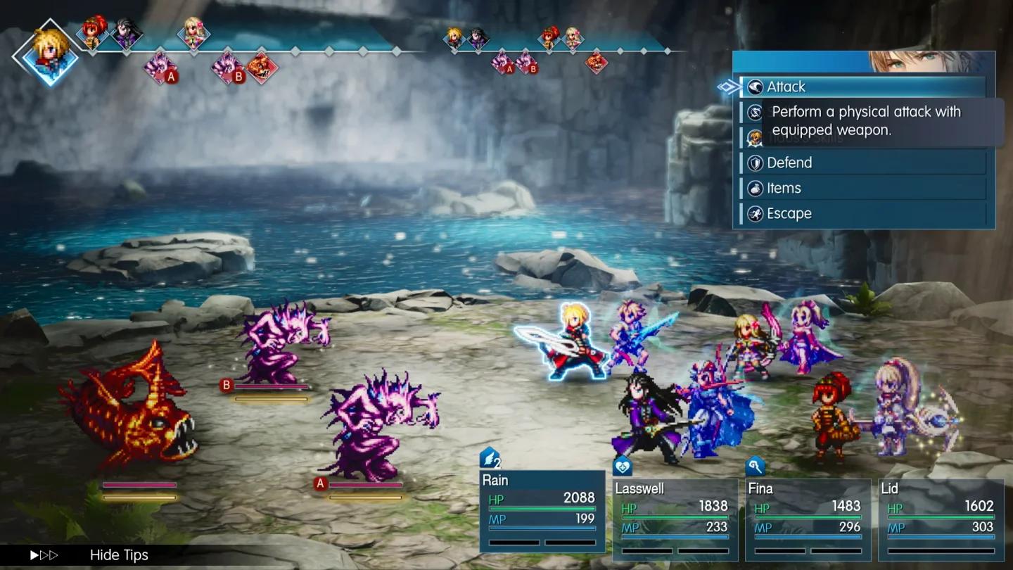 خريطة العالم في Final Fantasy Resonance مع ظهور علامة NPC للمهمة الفرعية
