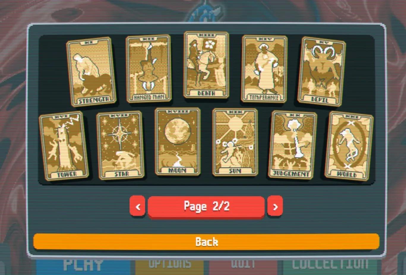 Tarotkarten erscheinen im Shop