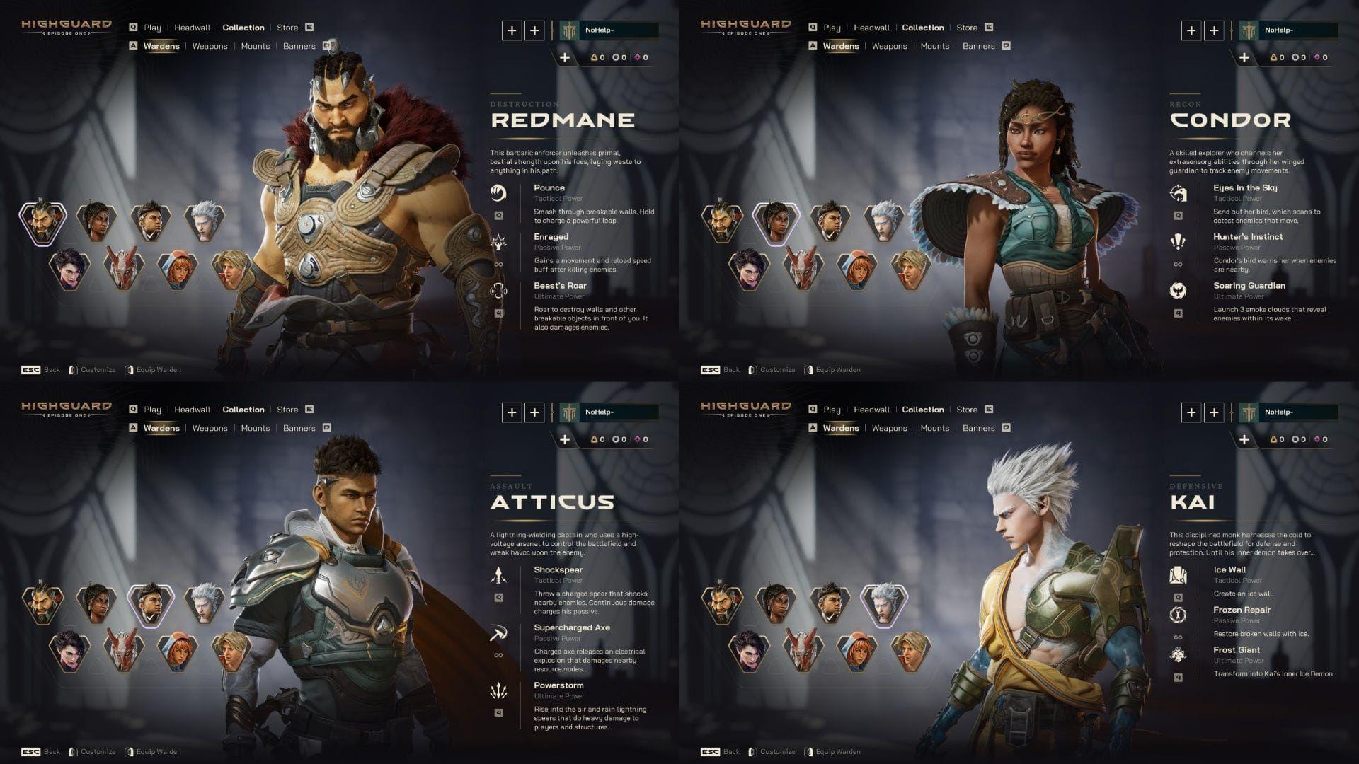 Exibição de cooldown de habilidade de Warden