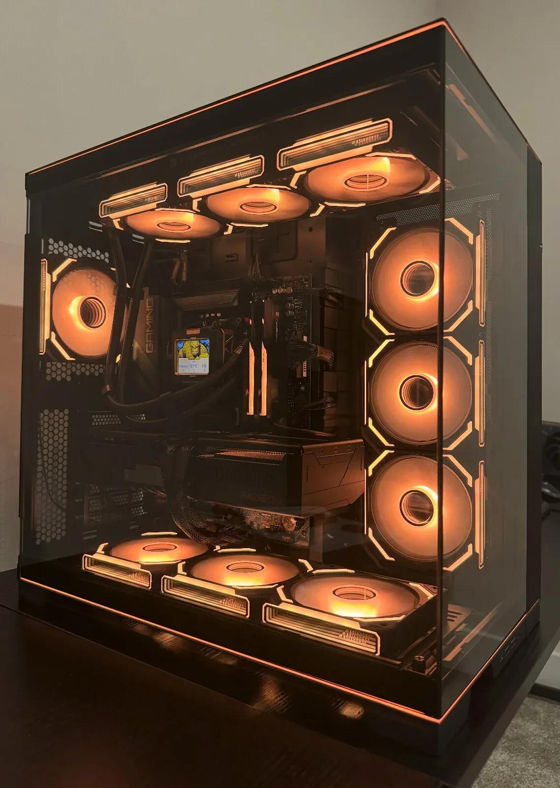 RX 9070 XT CUSTOM BUILT GAMING PC RYZEN 9800X3D 32GB DDR5 2TB SSD WiFi 6 VR  RGB | eBay
