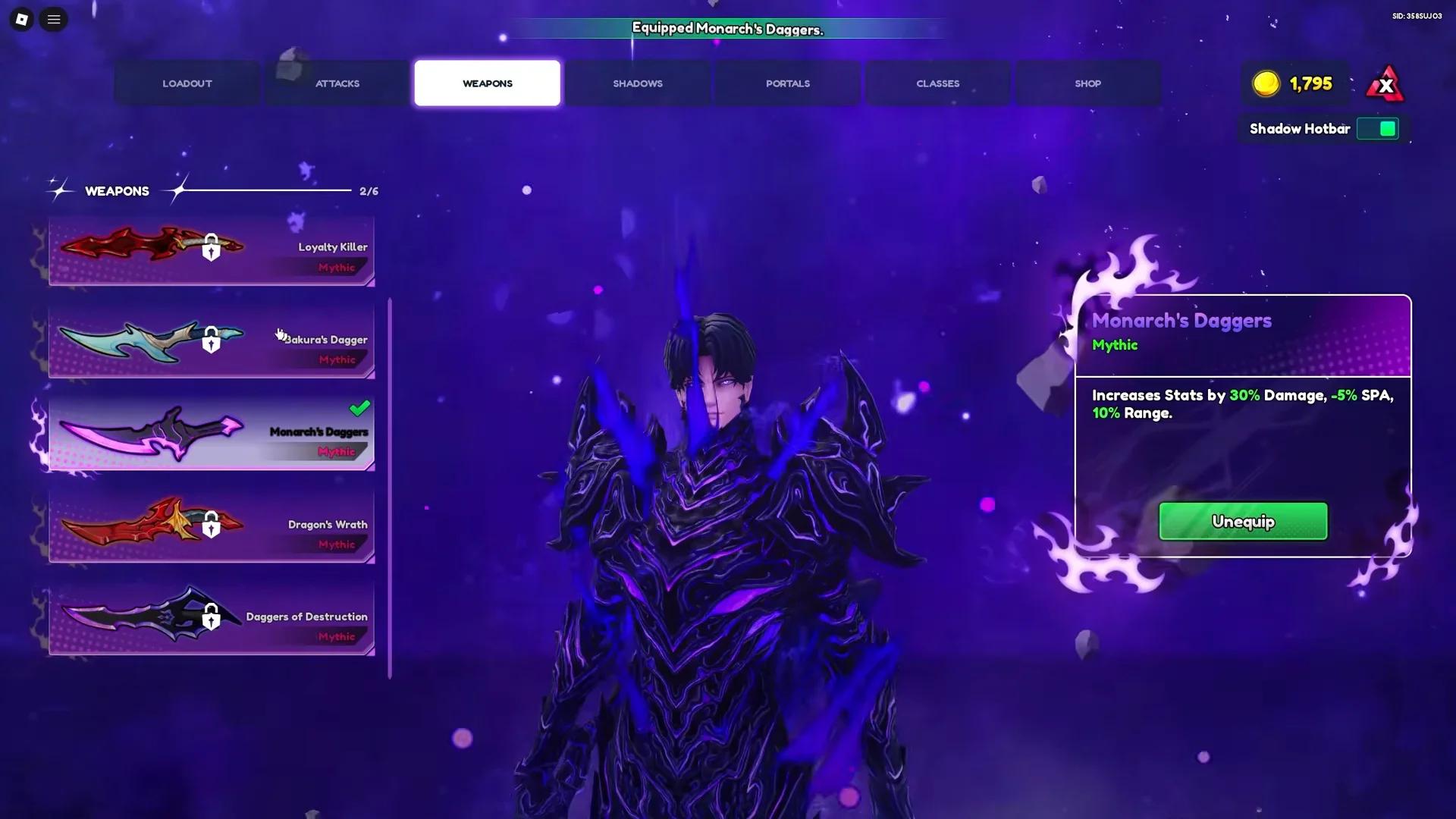Guía completa: True Shadow Monarch en Anime Vanguards