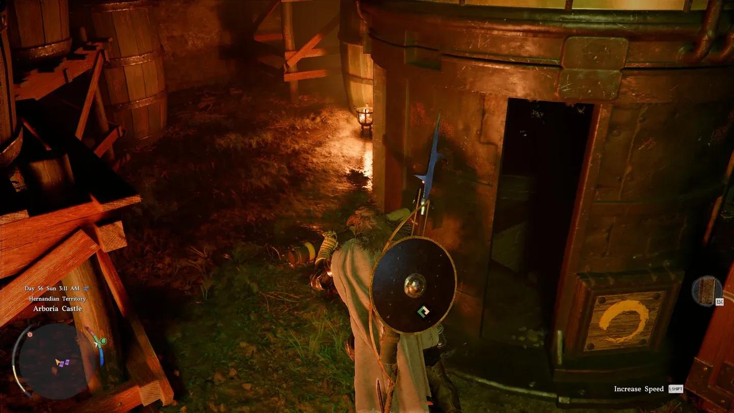 Bottling factory lever location