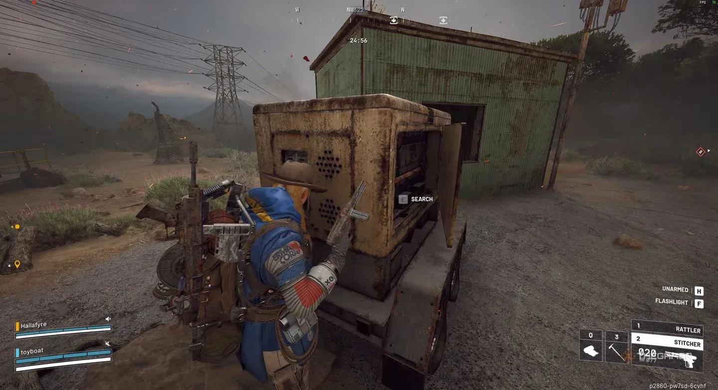 爬上外部樓梯到達頂部