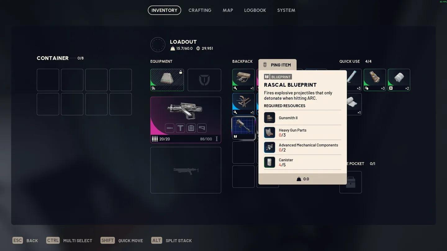 Raider cache blueprint drop