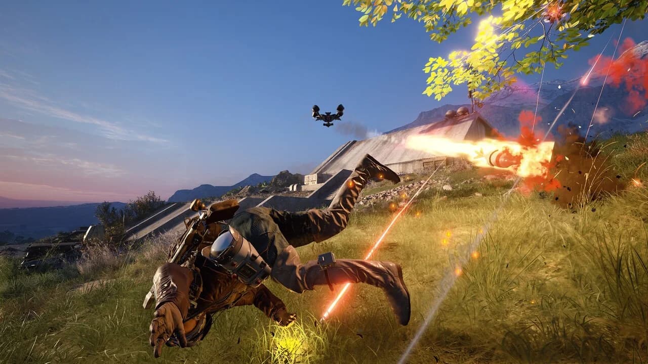 Arc raiders pve player downed with ARC enemies nearby during raid