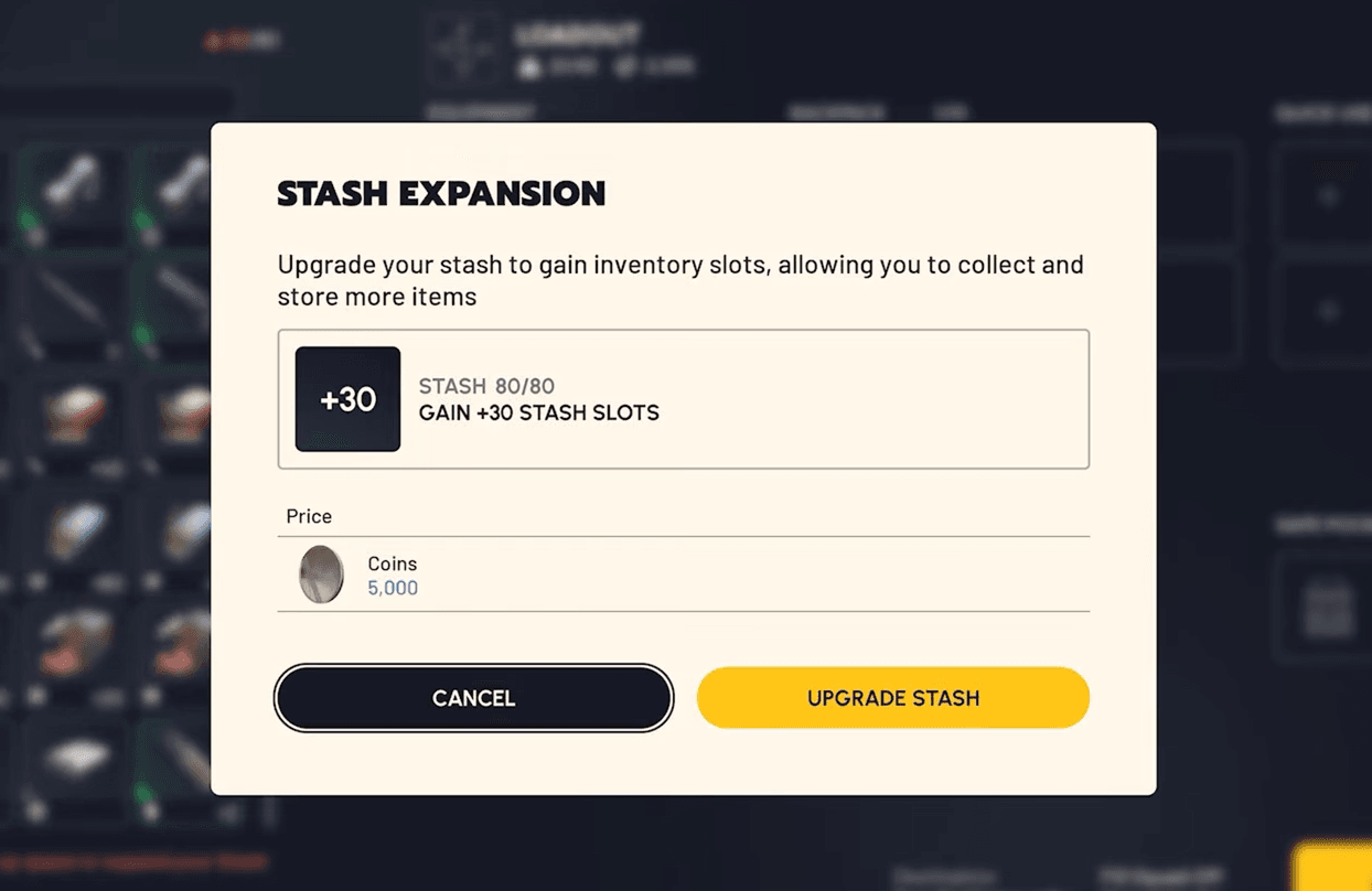 ARC Raiders stash — costs, slots ...