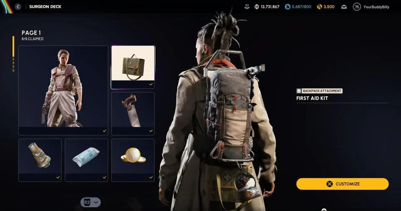 Surgeon Raider Deck rewards