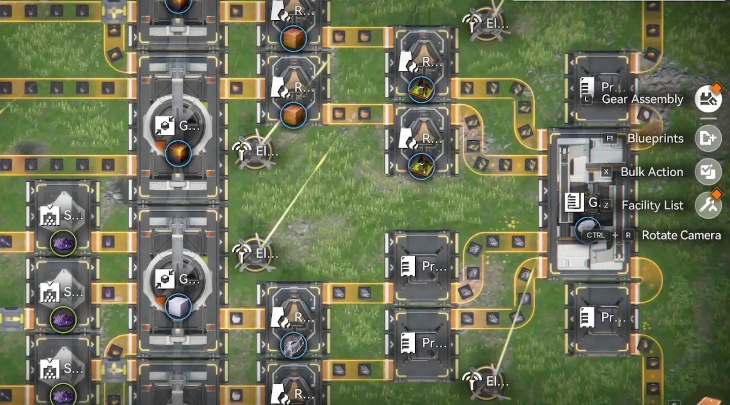 Efficient factory blueprint in action