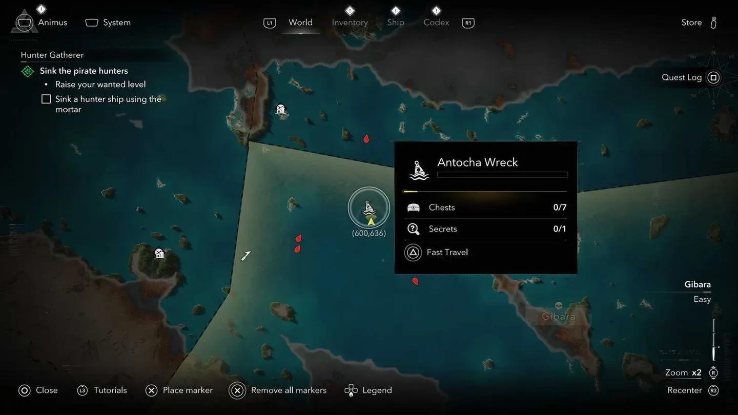 Antocha Wreck at 600, 636