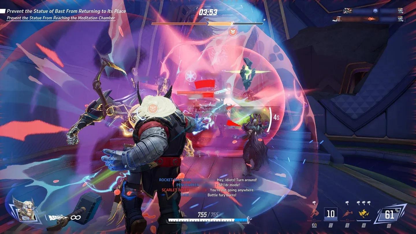 Mjolnir Bash in action