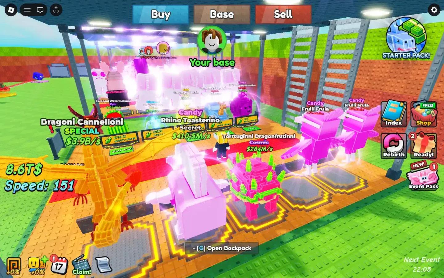 Rainbow mutation at 30x multiplier