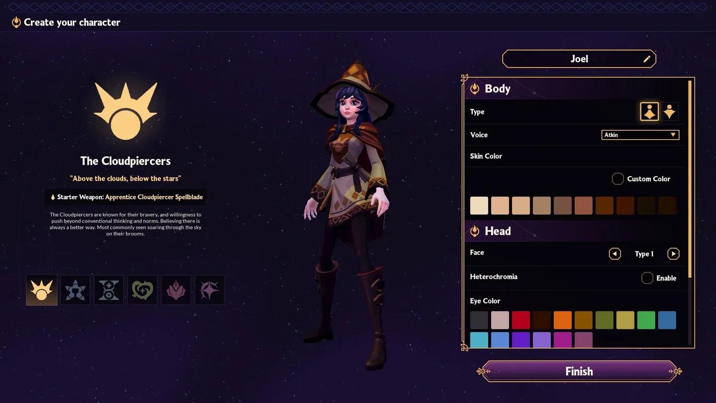 Nightscribes star-themed palette