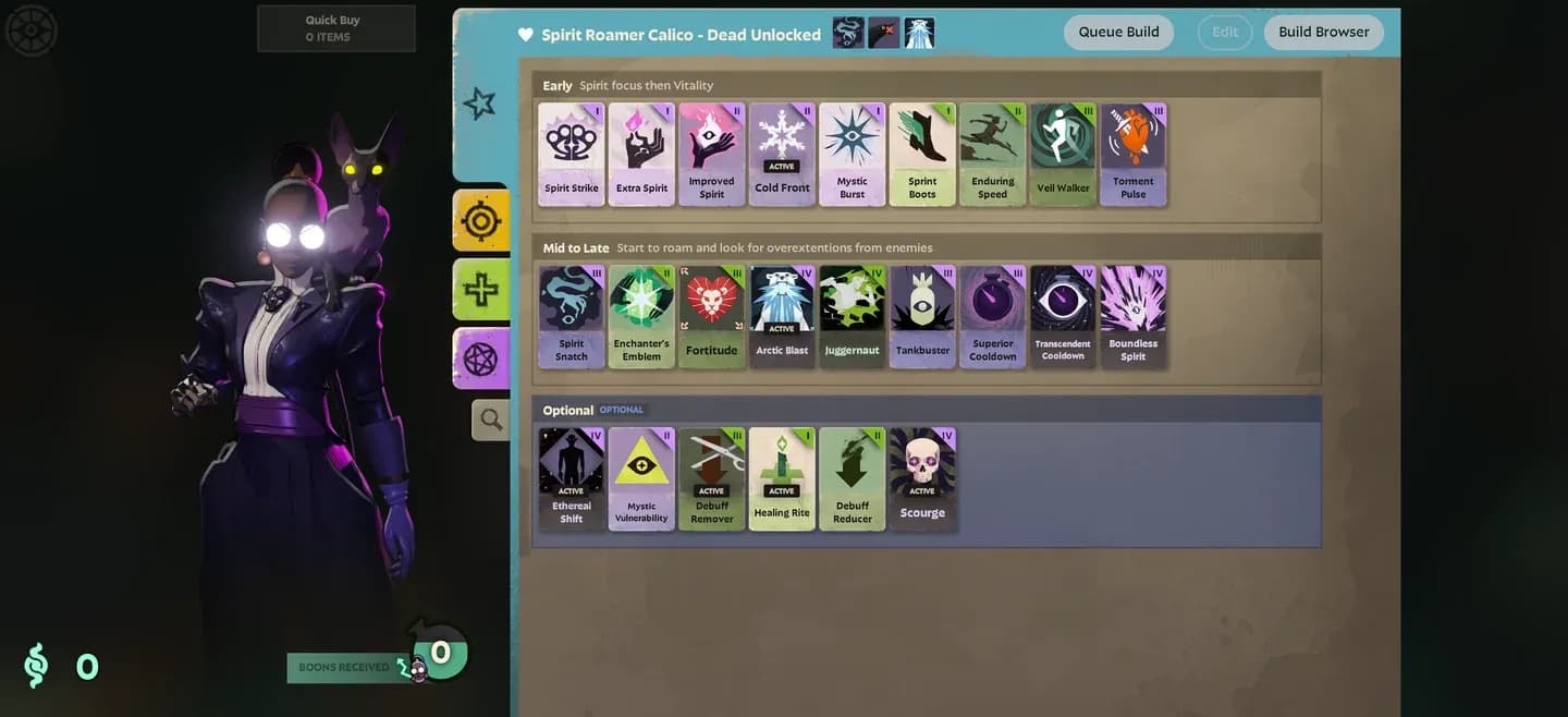 Core spirit item build