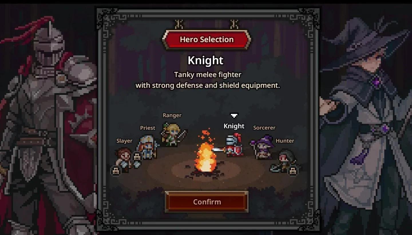 Choose your starting hero class