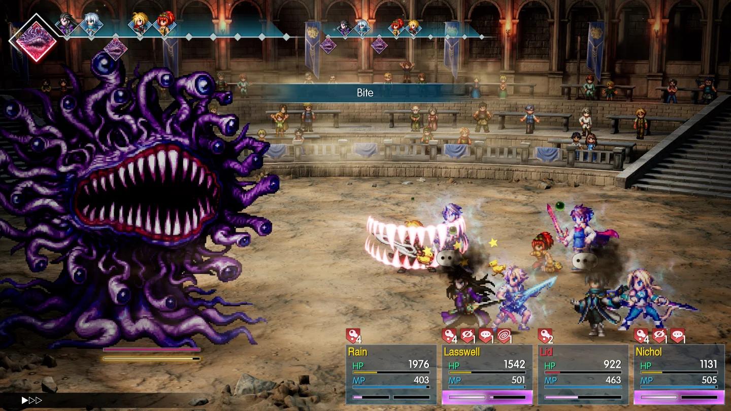 Nichol's equipment menu showing Last Resort+ and its buff duration and Limit Burst gauge effects