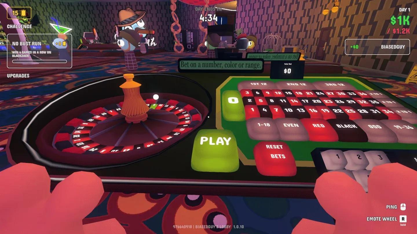 Blackjack hand and bet controls
