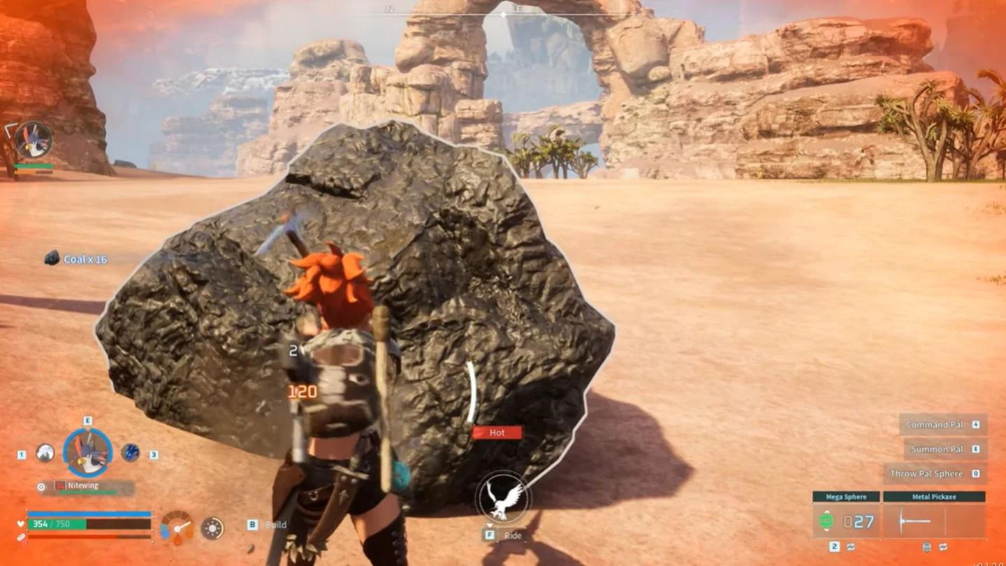Digtoise minerando um veio natural de Coal em uma base
