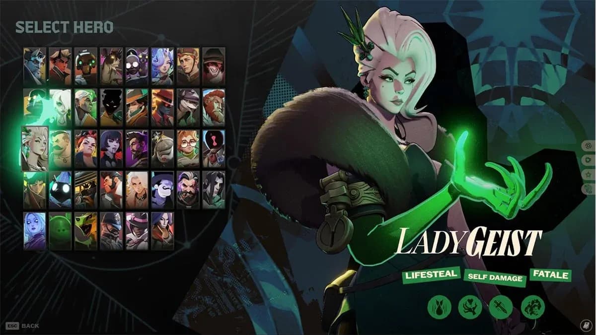 Lady Geist 전체 스킬셋