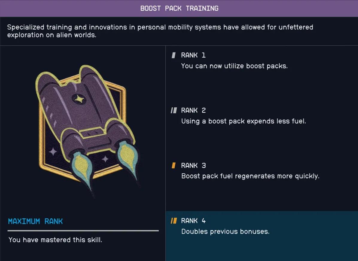 Boost Pack Training rank details