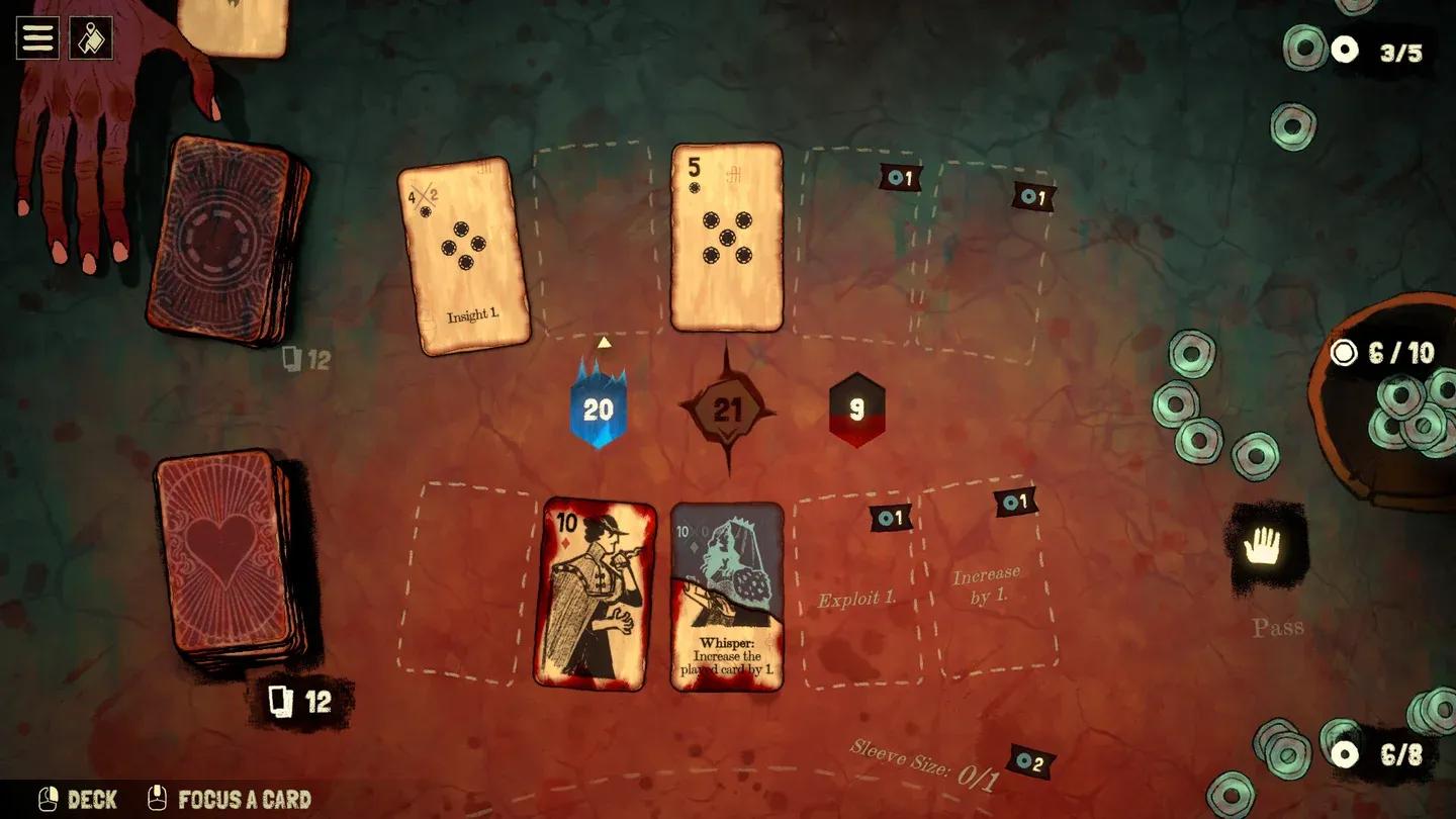 Face card combo interaction hint