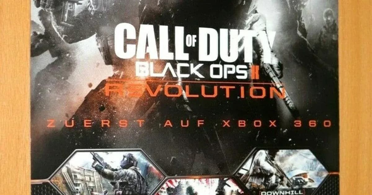 Call of Duty Black Ops II 2 Revolution Xbox 360 Official Rare Promo Poster / Ad | eBay - Social