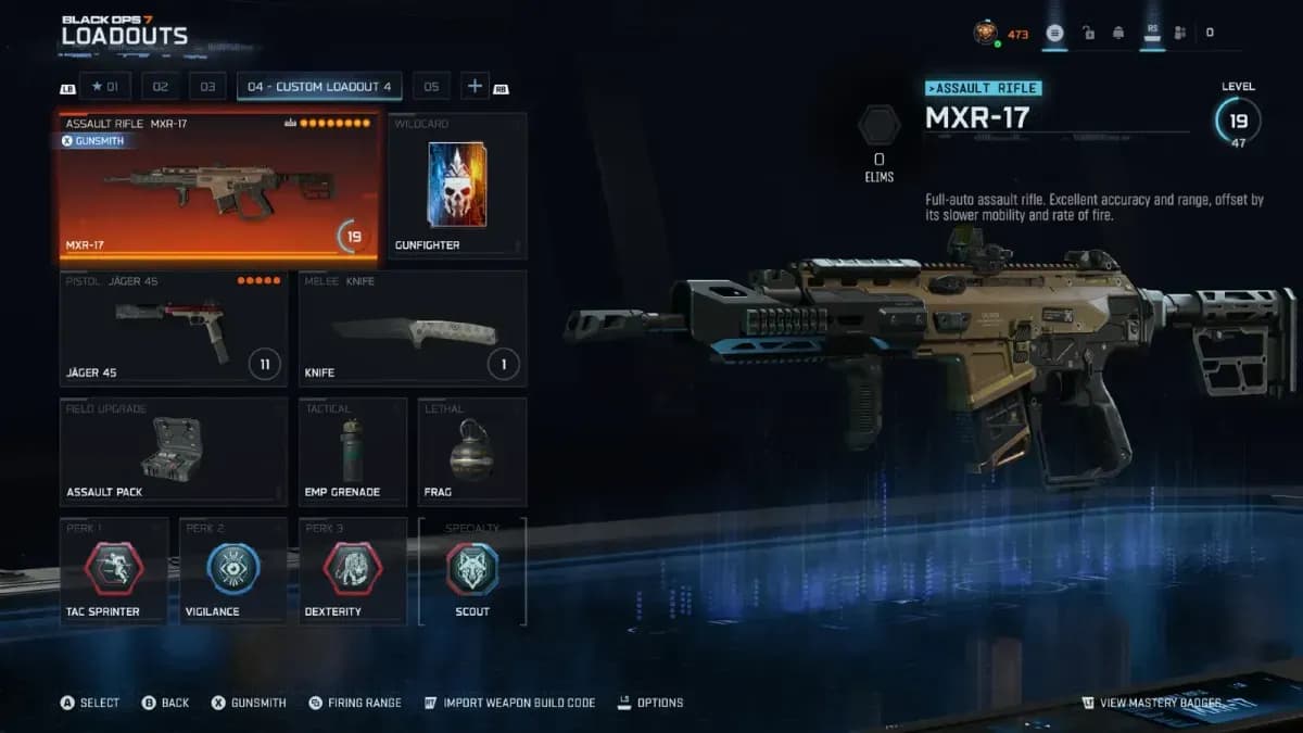 Selecting optimal weapons for new player loadouts