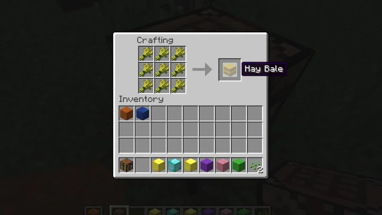 Hay Bales from village pens