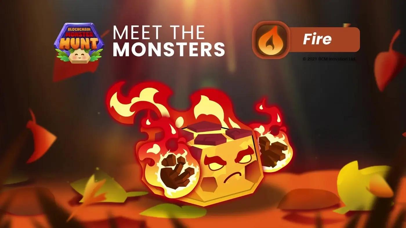 blockchain monster hunt fire.webp