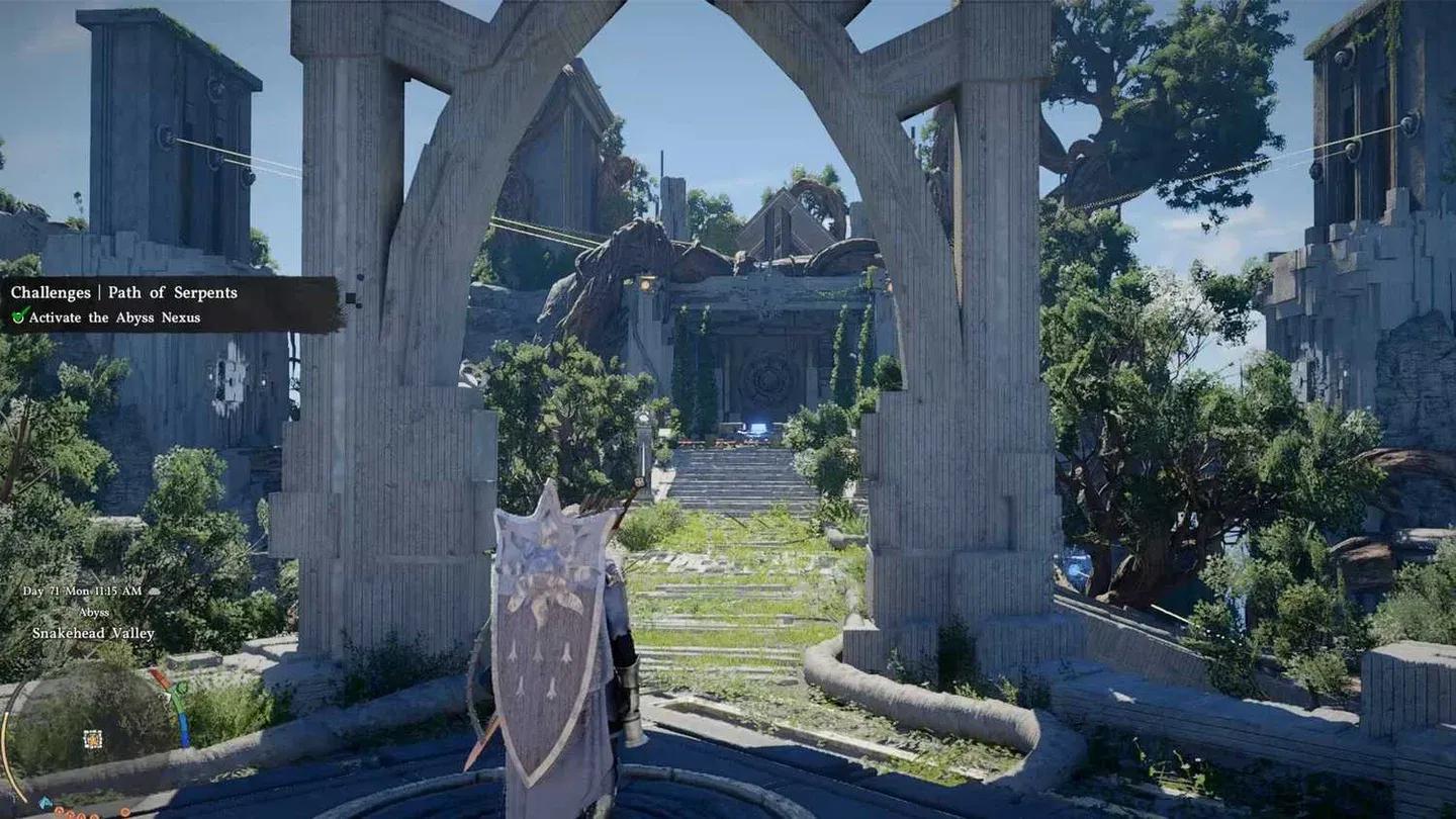 Colocando los Núcleos del Abismo rectangulares