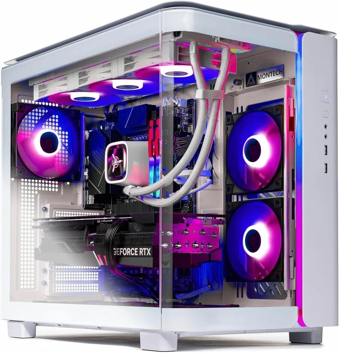 Streaming ARGB Gaming PC Ryzen 5 5500 RTX 4060 32GB RAM 1TB SSD WiFi Win11 Pro