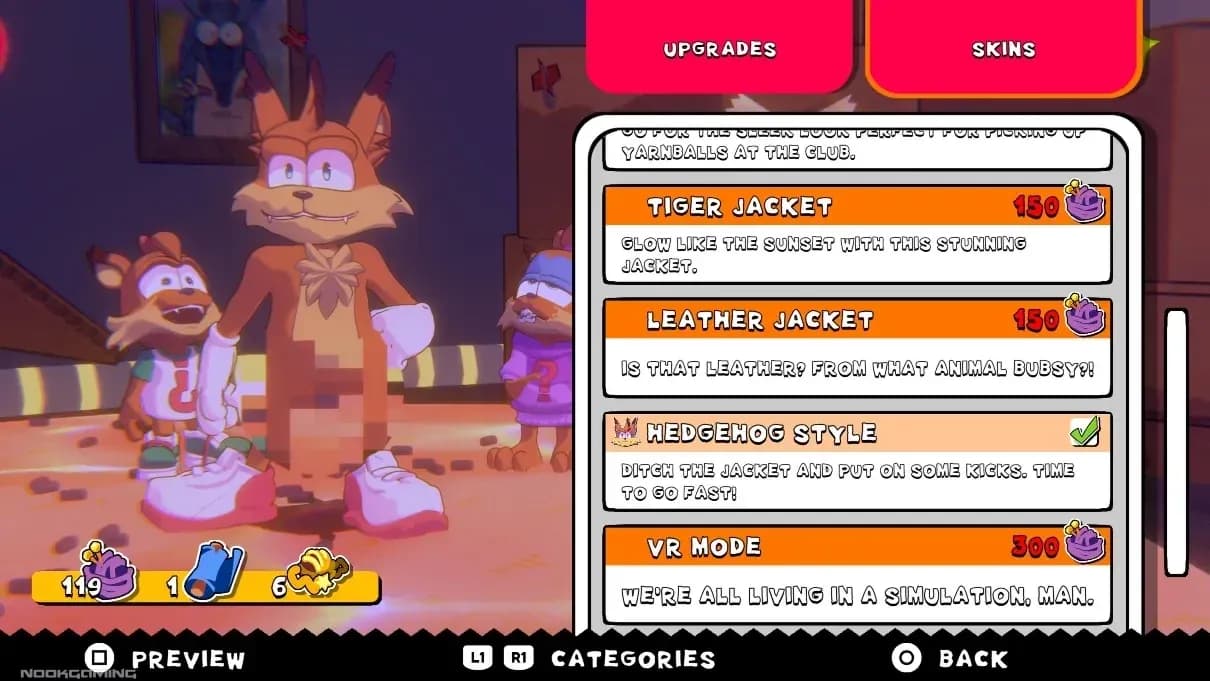 Bubsy 4D achievements tracker
