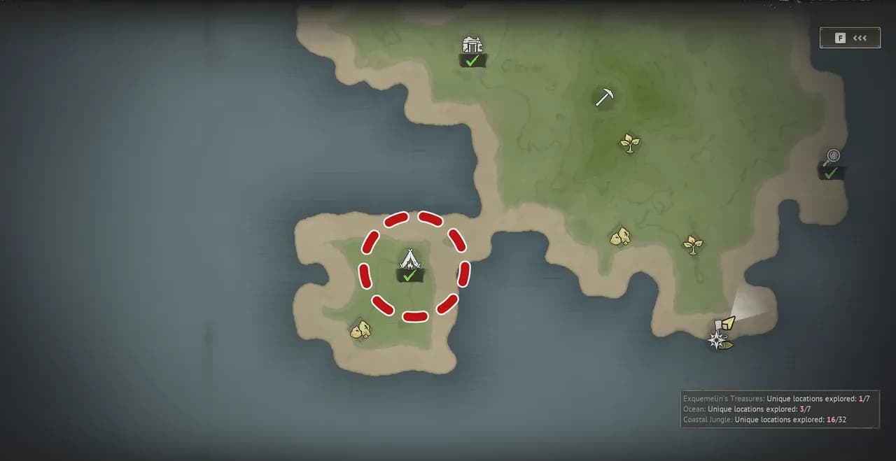 Exquemelin Treasure 1 red rag tree