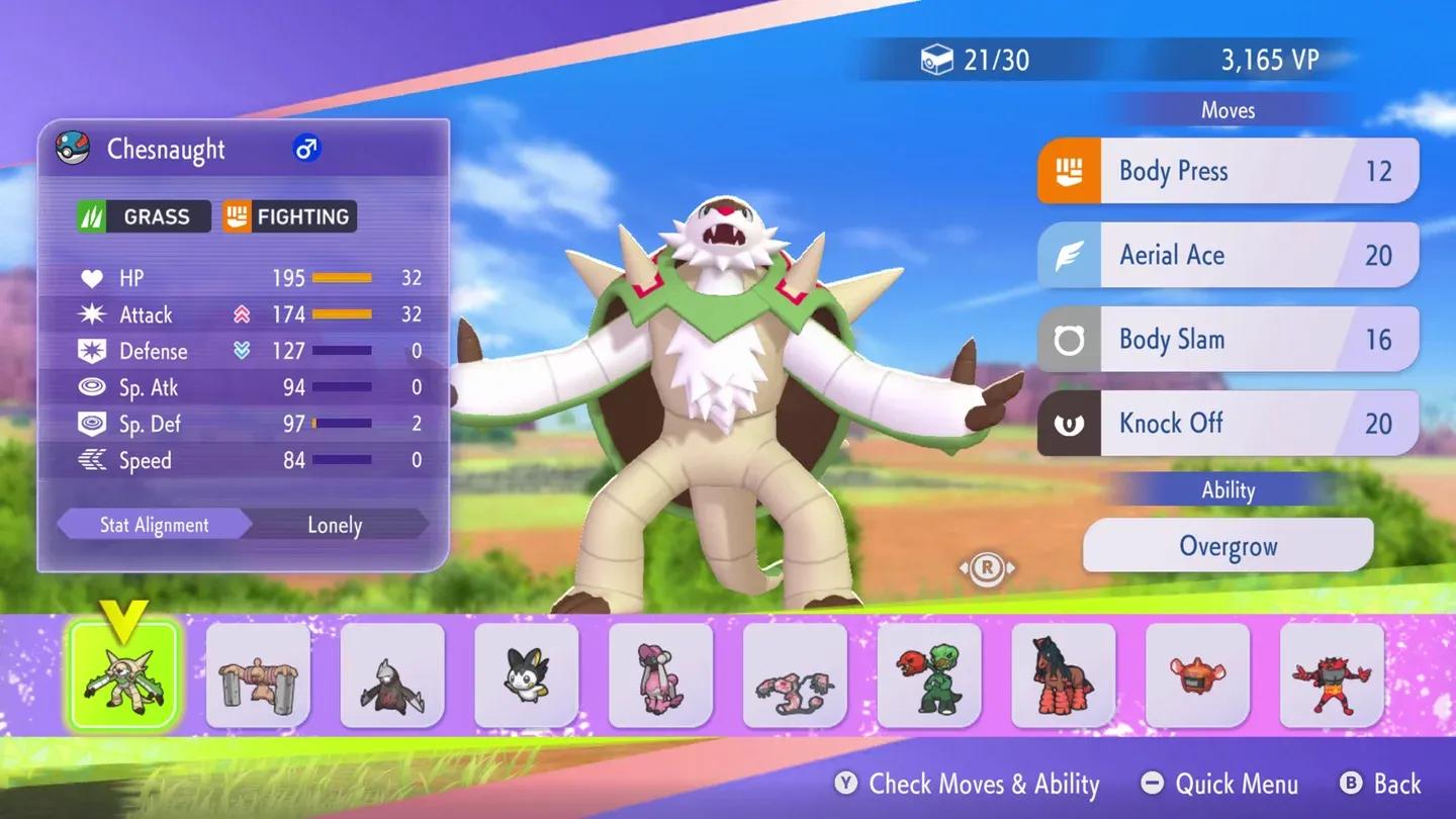 Replica Teams menu in Champions