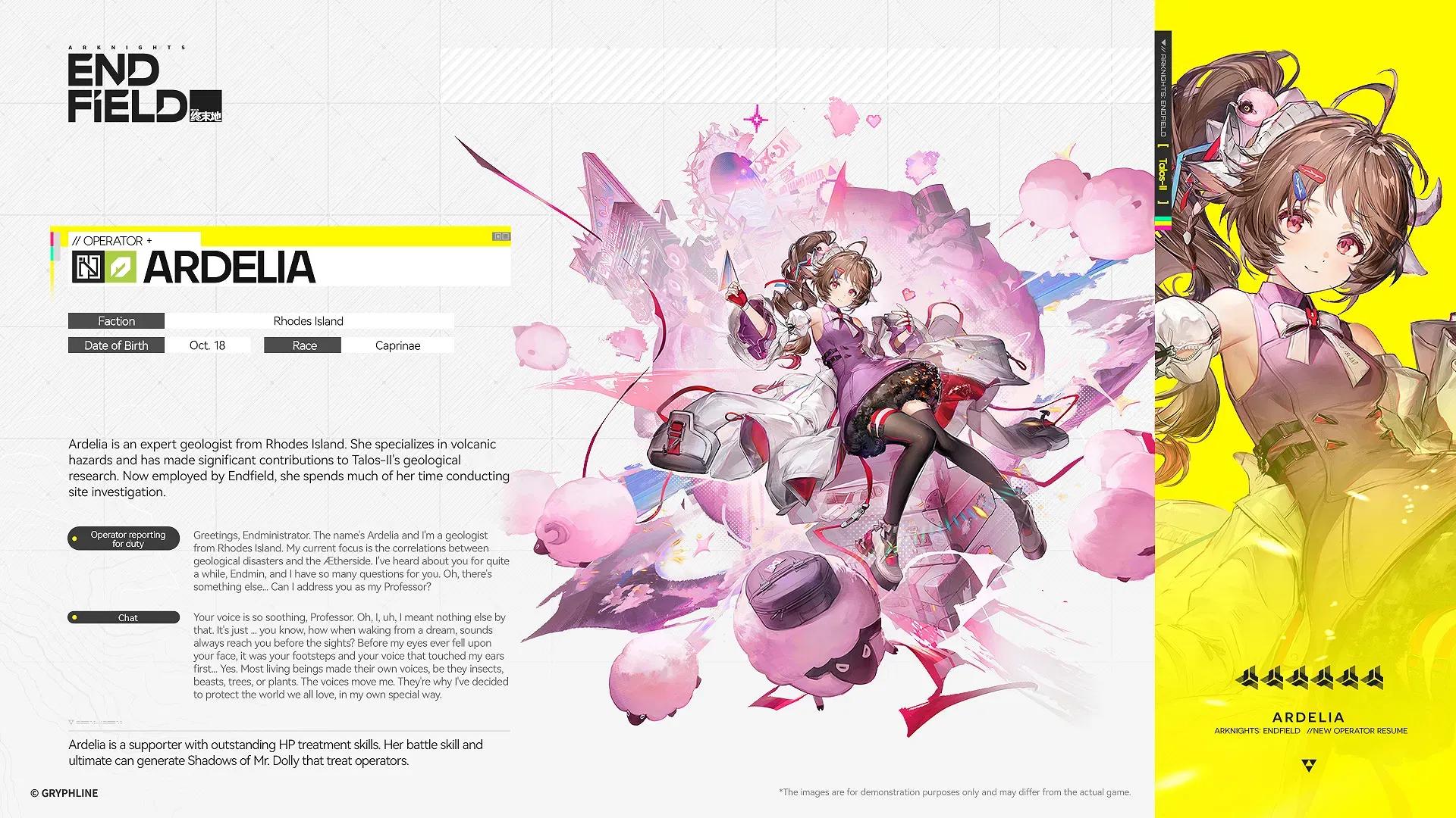 Ardelia login reward interface