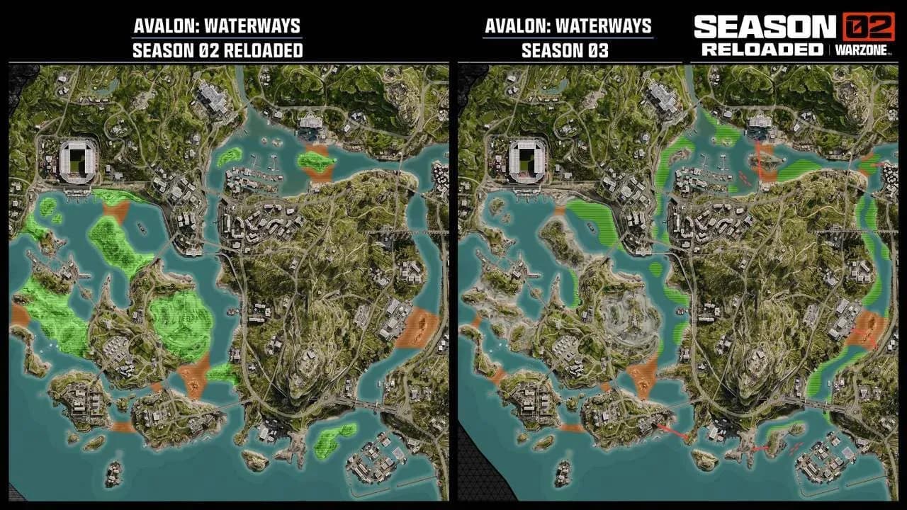 Avalon map changes Season 3
