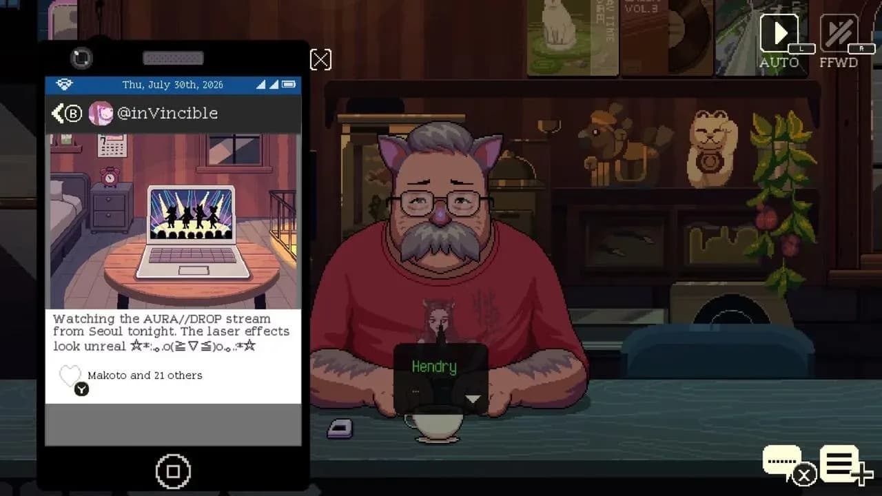 Tomodachill hashtag post feed