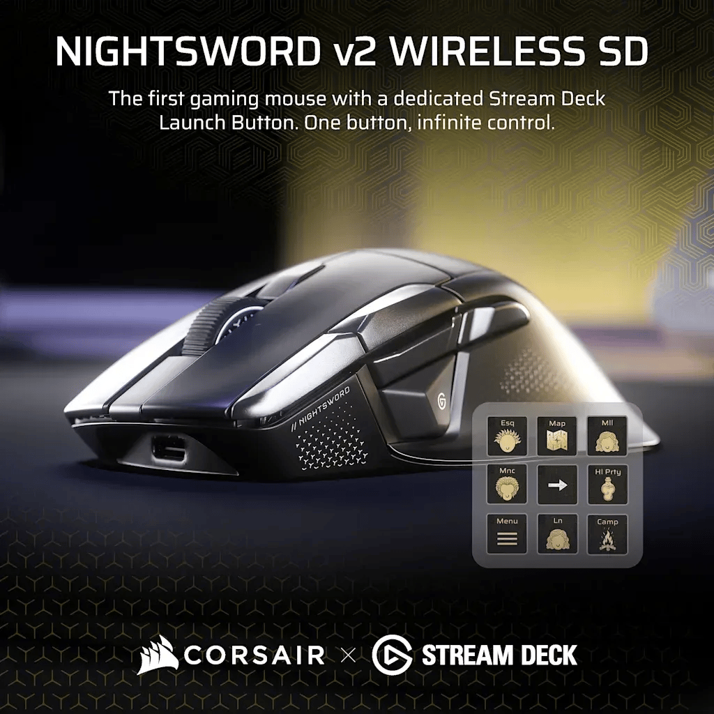 NIGHTSWORD v2 WIRELESS Stream Deck ...