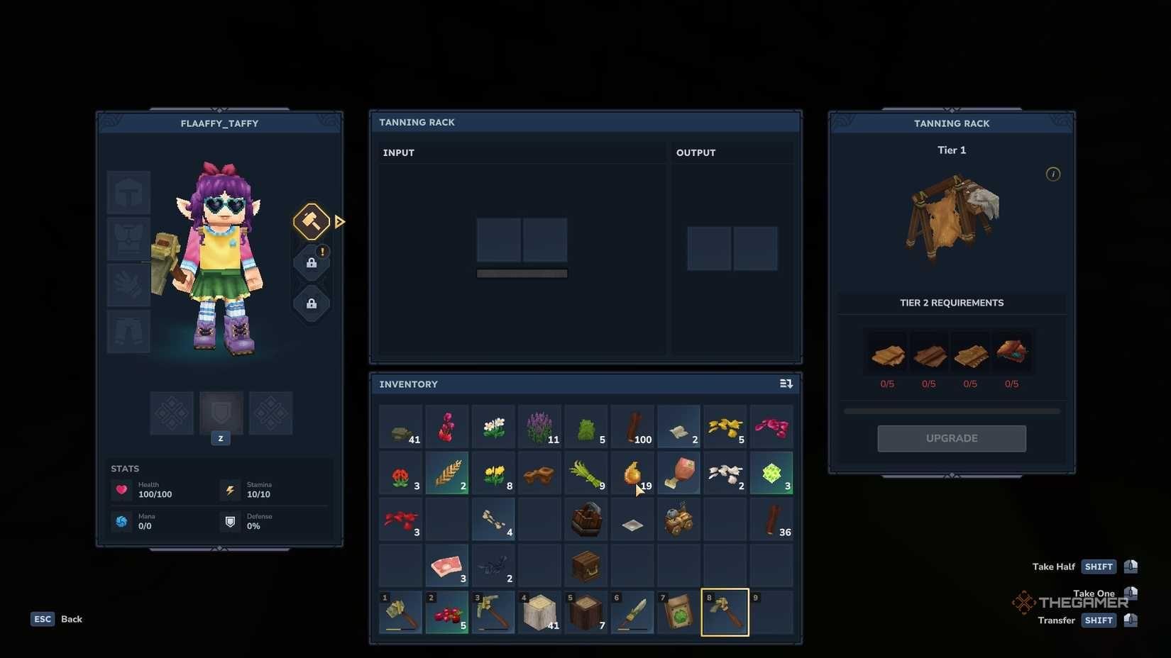 Tanning rack converts hide to leather