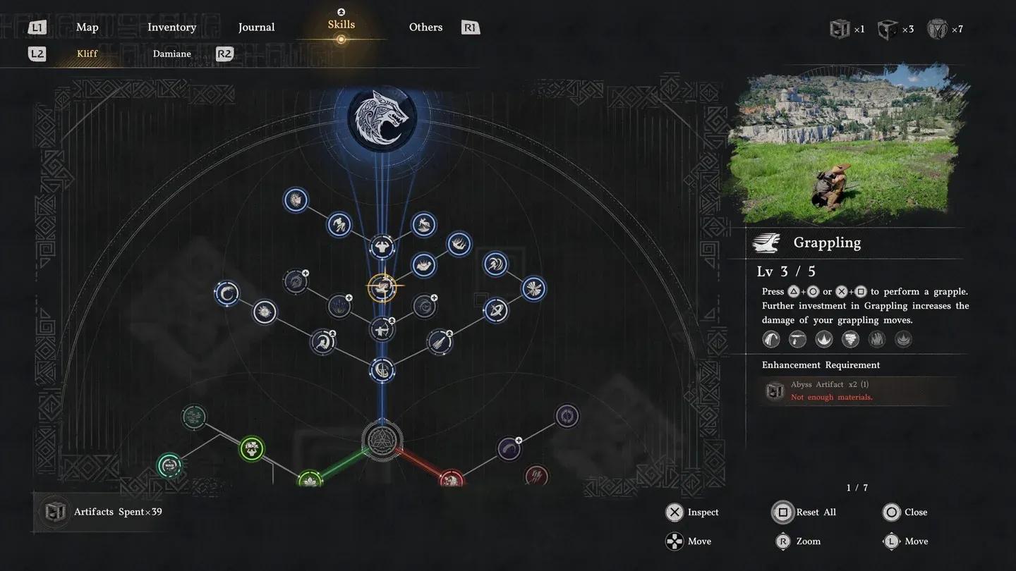 Abyss Artifact skill tree