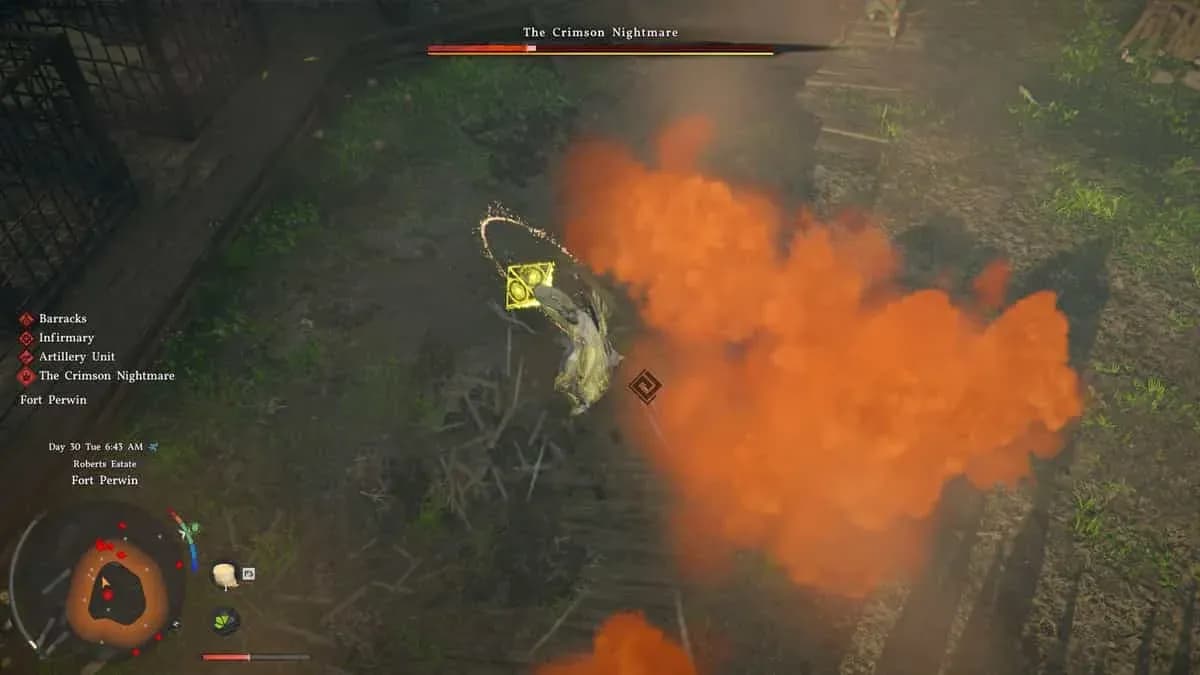 Aerial Force Palm overhead strike