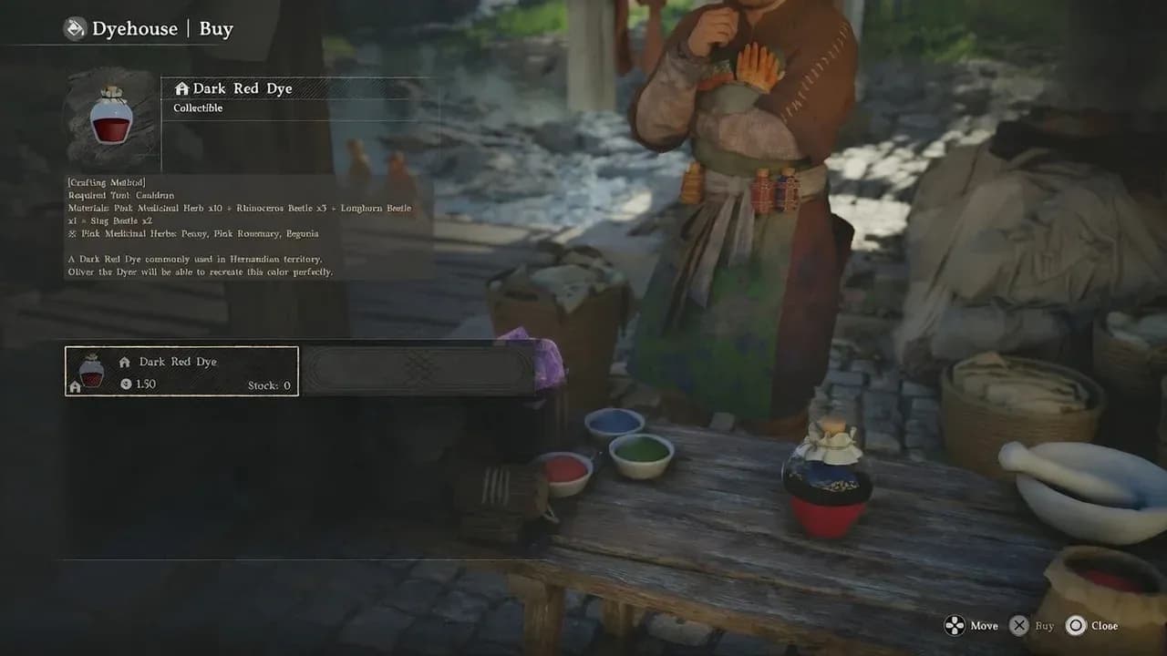 染料屋 NPC 顏色選擇