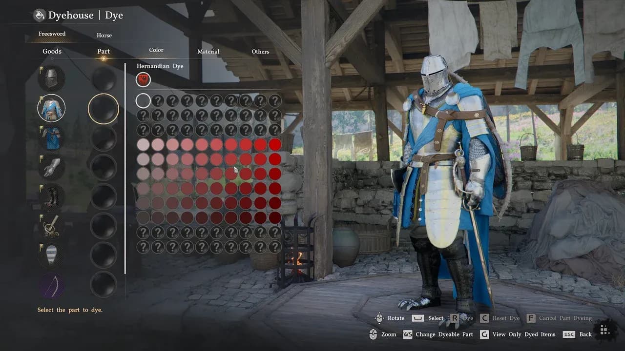 Dye Crafting Guide (How to Dye Armor ...