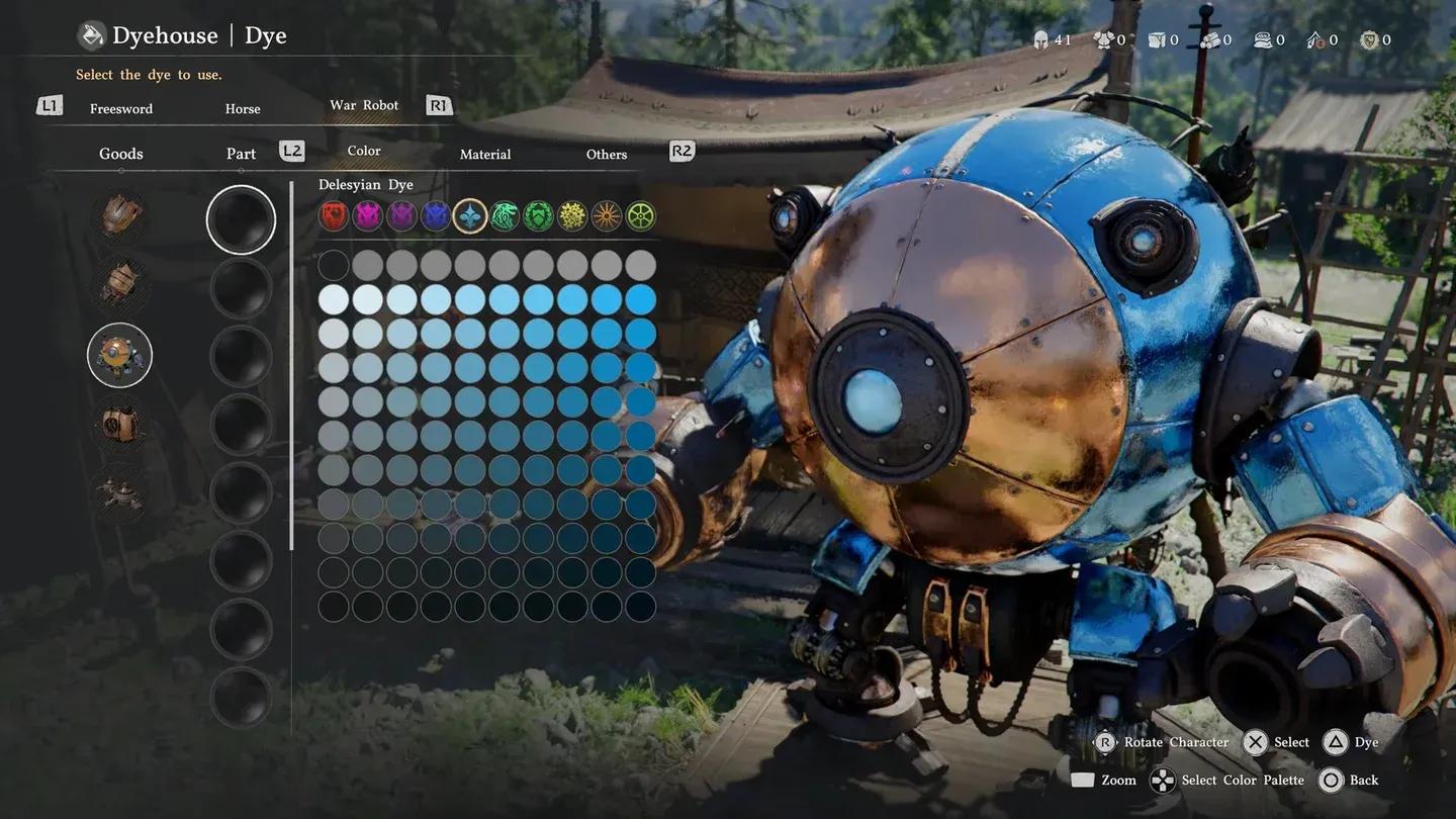 Dye Station color customization