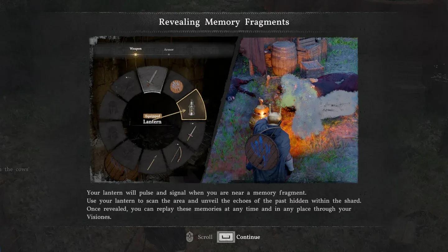 Lantern scanning for fragments