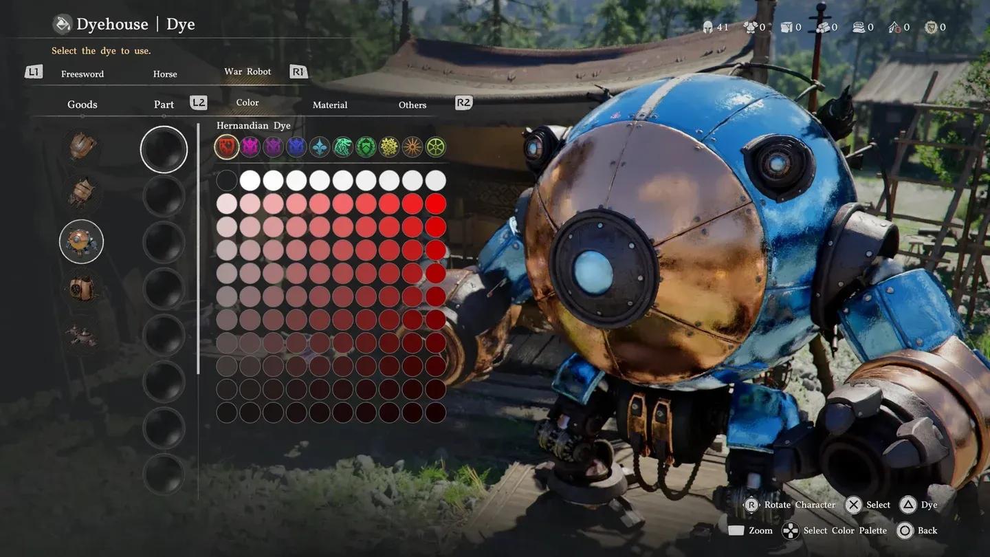 Armor dye zone breakdown