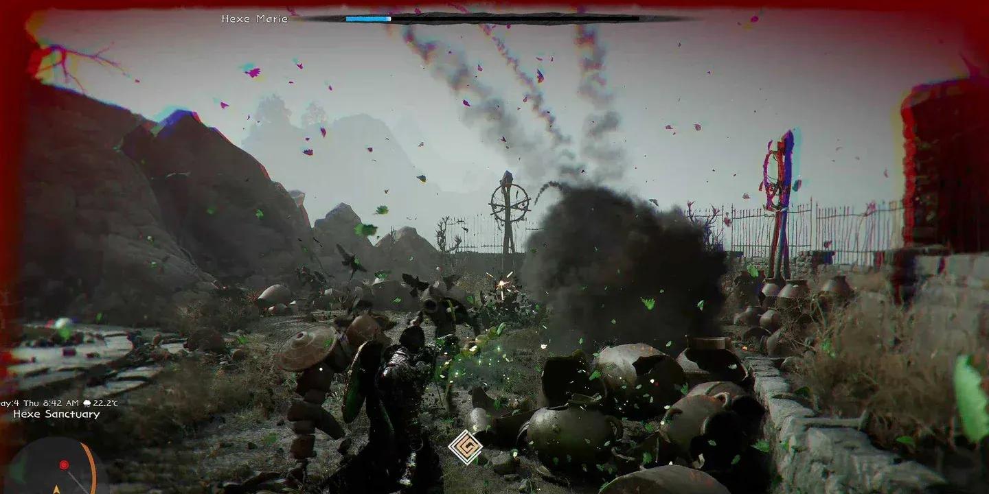 Hexe Sanctuary boss arena