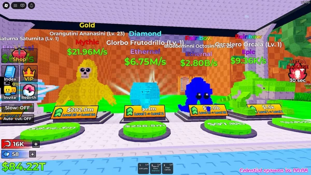 Gold vs Diamond mutation visuals
