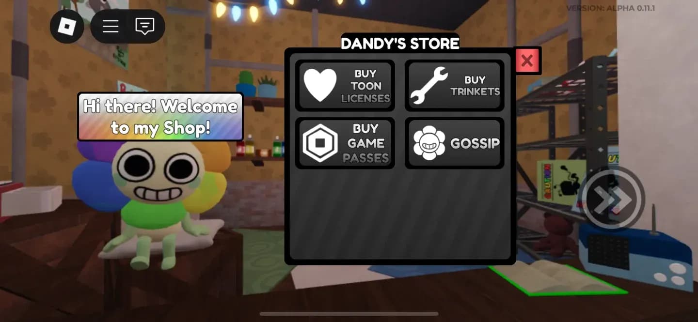 Sprout in Dandy's Shop