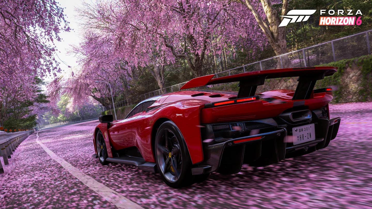 Lamborghini Diablo được hiển thị trong menu chọn xe của Forza Horizon 5