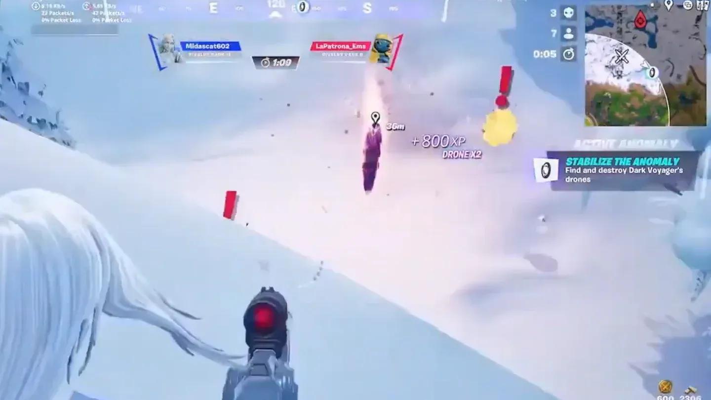 Drone laser charge attack